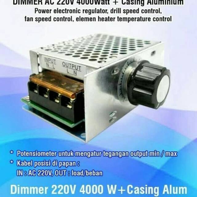 Vỏ Nhôm Dimmer Ac 220v 4000w Chất Lượng Cao