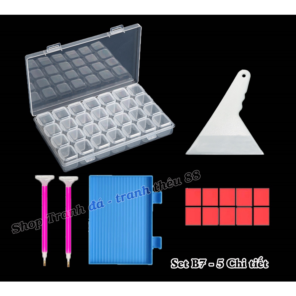 Bộ dụng cụ đính đá - Gạt thước chỉnh sửa hàng đá (thước sửa tranh)