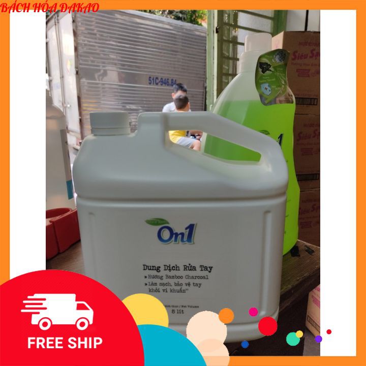 [Hàng Chính Hãng - FREESHIP]  Dung Dịch Rửa Tay On1 - Hương Fresh Sakura 5lít - Siêu rẻ - Siêu tiết kiệm