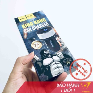 Cóc củ tẩu sạc nhanh Hoco Z29 DZ5 xe hơi ô tô 2 cổng usb công suất 2.4a cao cấp màn hình led [hoco đà nẵng]