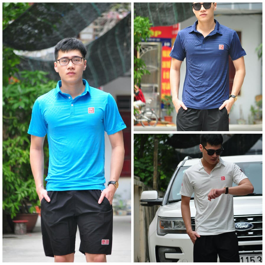 Bộ thể thao nam có cổ chất đanh mát, cực đẹp, ảnh shop chụp thật kèm video