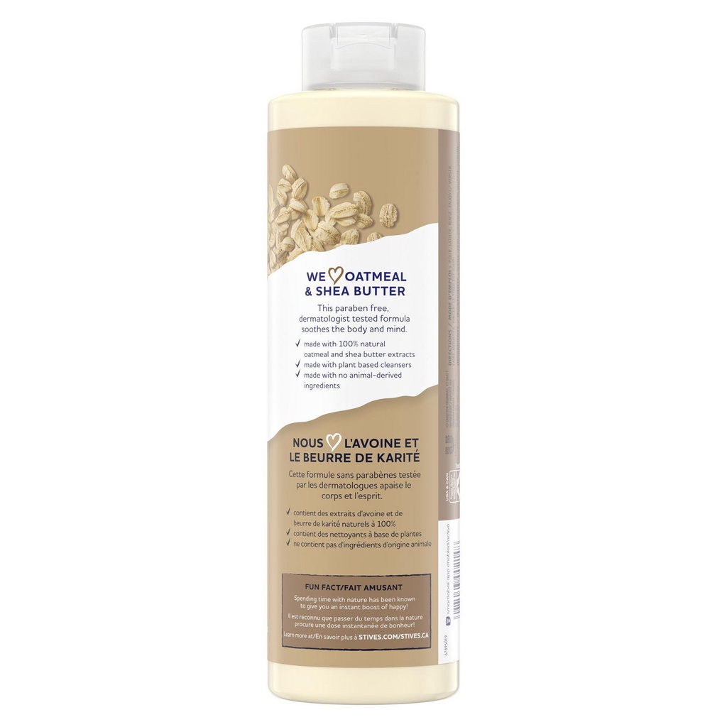Sữa tắm dưỡng da st.ives yến mạch và bơ soothing oatmeal &amp; shea butter 650ml