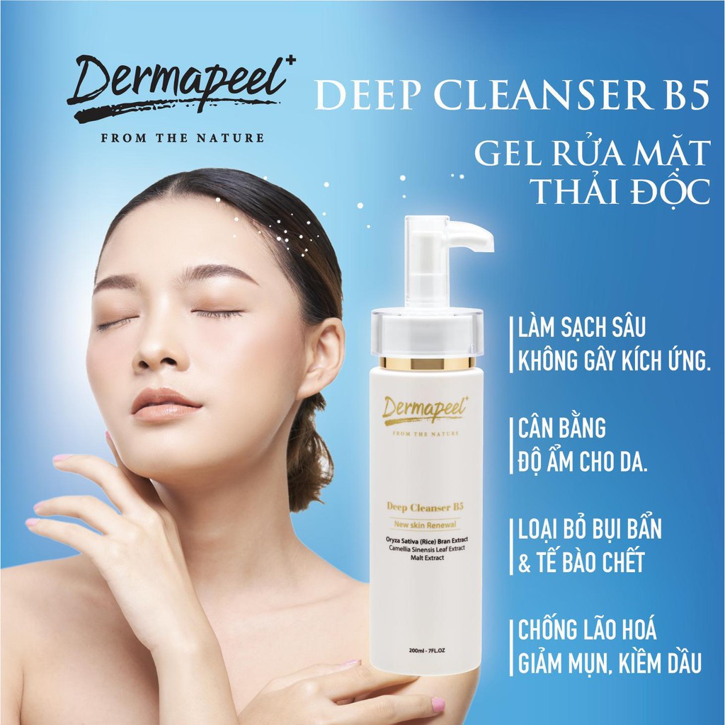 Sữa rửa mặt Dermapeel Deep Cleanser B5 - Sữa rửa mặt Hàn Quốc cao cấp Dermapeel | BigBuy360 - bigbuy360.vn