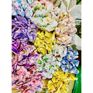 Dây buộc nhiều màu - cột tóc scrunchies caro cao cấp