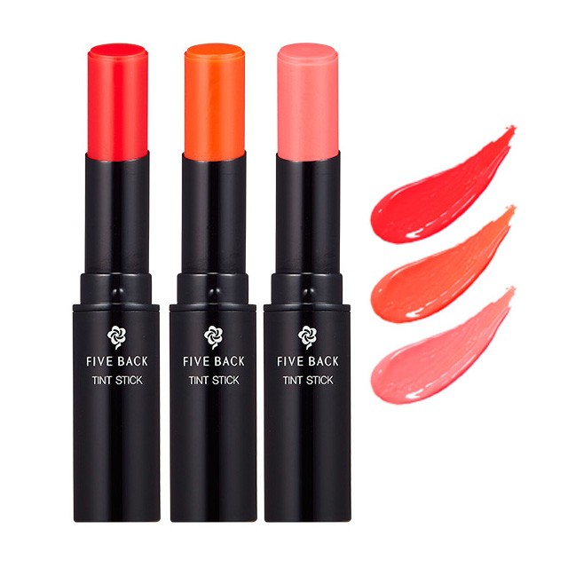 ( Tặng Kem nền BB Hàn Quốc )(Chính Hãng) Son màu mịn môi Hàn Quốc Cao Cấp Five Back Tint Stick 4.5g