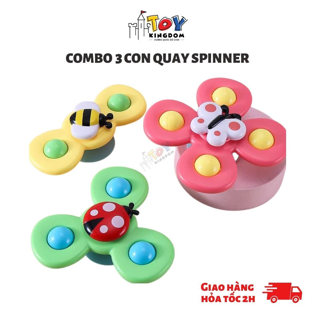 Combo 3 Bộ Chong Chong Quay Toykingdom  Spinner Gắn Tường, Kính Giúp Bé Vận Động Tay Và Mắt, Phát Ra Âm Thanh Vui Nhộn
