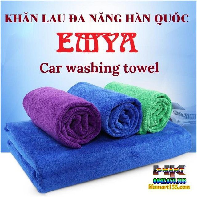 Khăn Đa Năng EMYA Lau sạch bụi bẩn, thấm hút nước cao, nhanh khô.