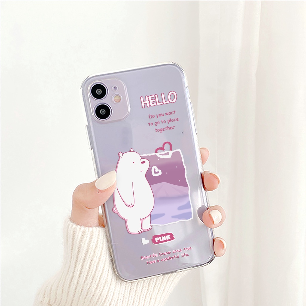 Ốp lưng iphone Gấu bắc cực viền trong chống ố 6/6plus/6s/6splus/7/7plus/8/8plus/x/xr/xs/11/12/13/pro/max/plus/promax | BigBuy360 - bigbuy360.vn
