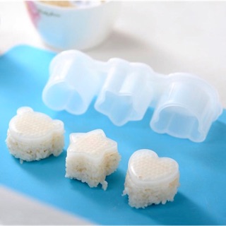 Khuôn tạo hình cơm bento tim/ sao/ gấu Inomata Nhật Bản