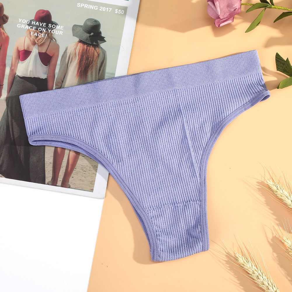 Quần Lót Aijolen Cotton Màu Trơn Không Đường May Dành Cho Nữ