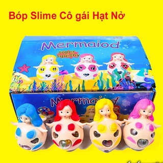 Gudetama squishy bóp trút giận hình nàng tiên cá nhiều màu