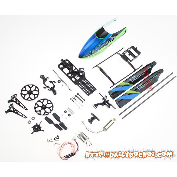 Phụ kiện đầy đủ của máy bay v911s wltoys chính hãng phần tiếp theo