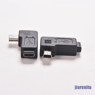 Đầu chuyển đổi micro usb 5pin female sang mini 5pin male 90 độ