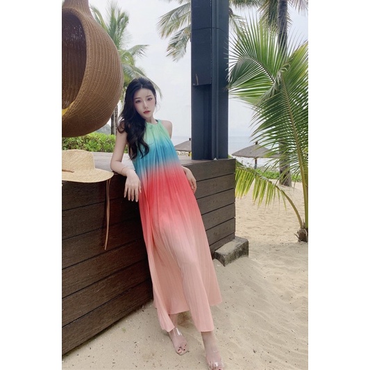 Váy maxi Cầu Vòng Neala house -Hàng có sẵn