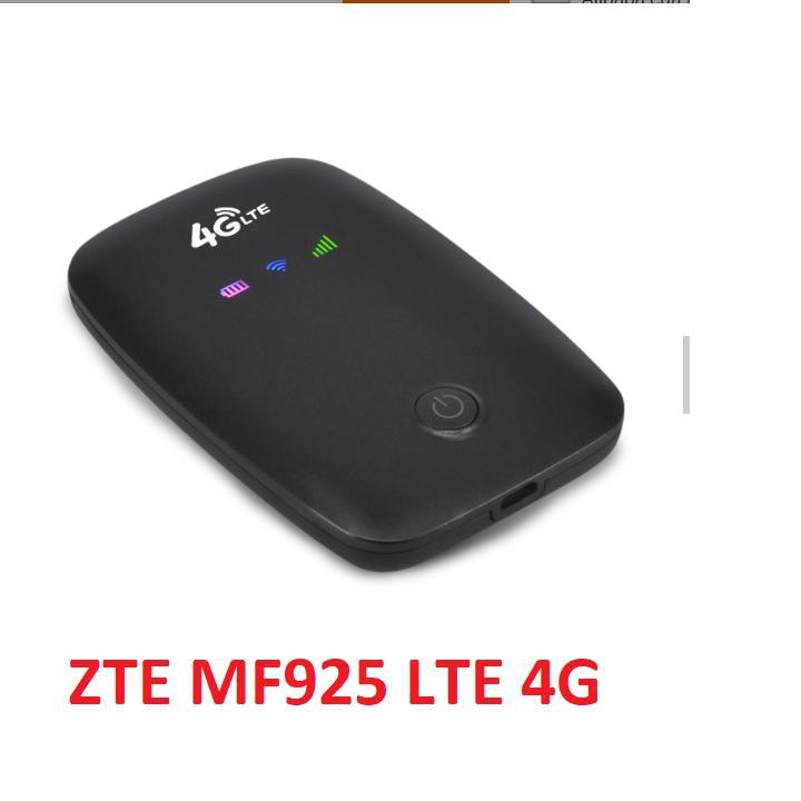 Bộ Phát Wifi Di Động 4G LTE ZTE MF925 công suất lớn phát mạng đỉnh cao sản phẩm được đánh giá 5 sao