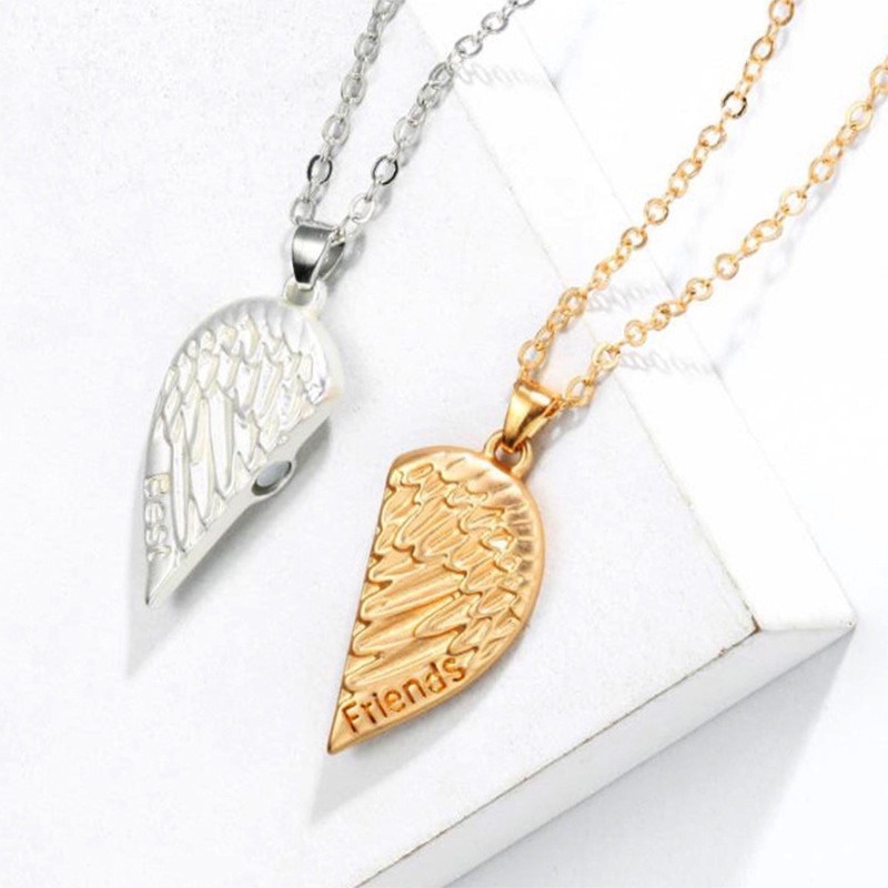 1 Cặp Vòng cổ Tình Bạn Mặt Hình Đôi Cánh Thiên Thần