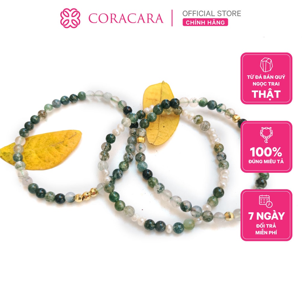 Vòng Tay Chuỗi Mã Não Rêu 4ly - Moss Agate Bracelet