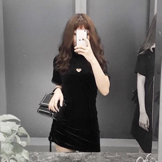 ĐẦM NHUNG ĐEN BODY
