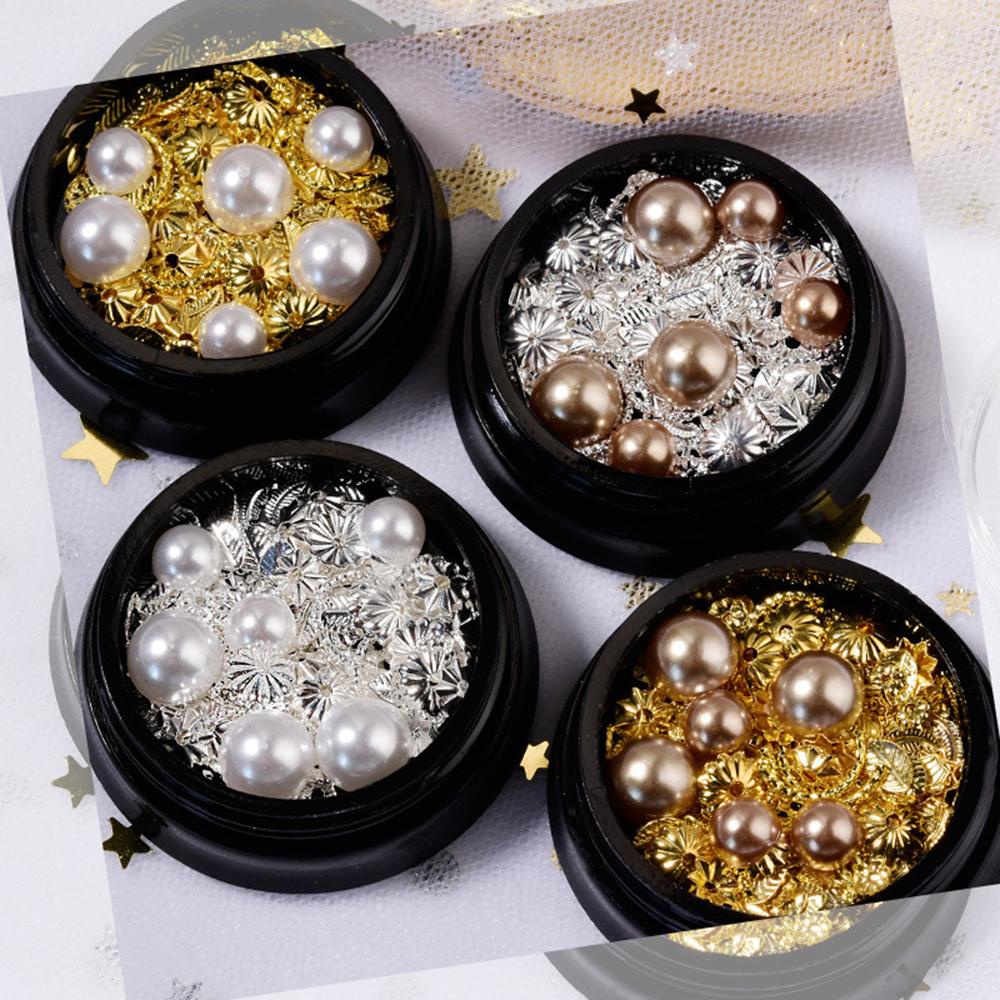 QQMALL Phụ Kiện Trang Trí Móng Tay 3D Phong Cách Retro