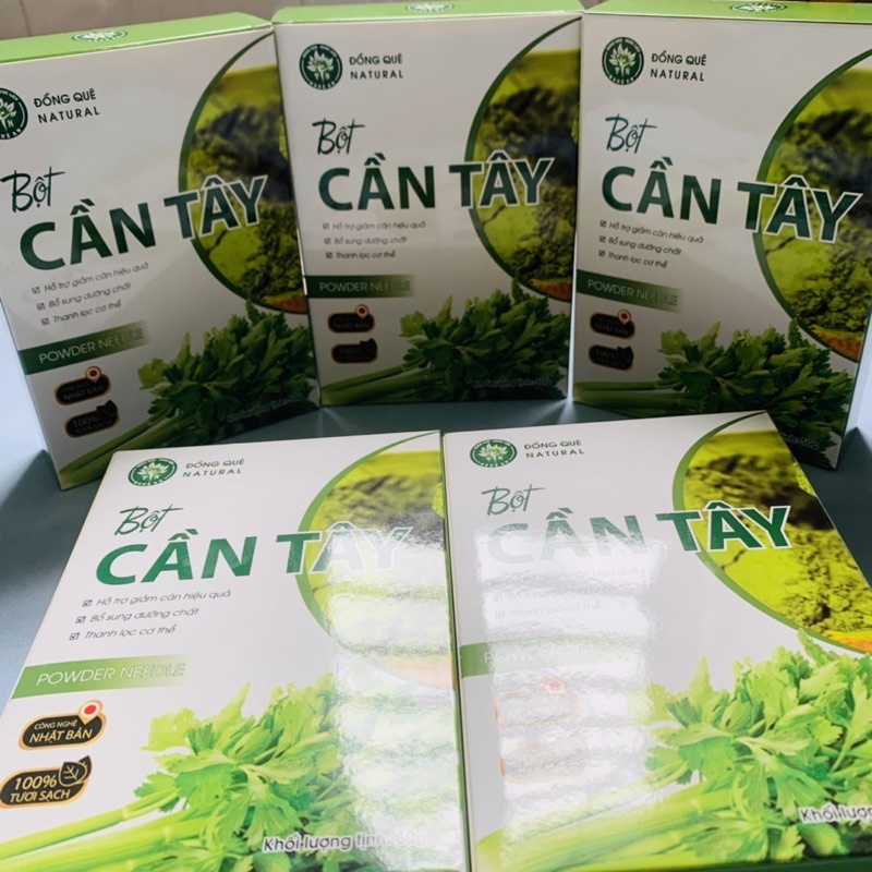 Bột cần Tây sấy lạnh nguyên chất 50g Thảo mộc đồng quê