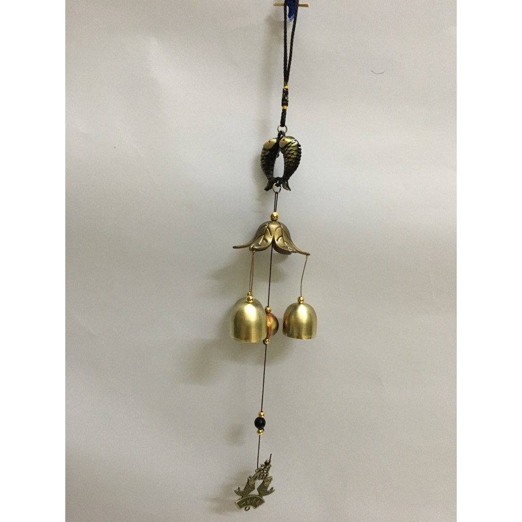 Chuông gió đính cá chép nhảy Thịnh vượng CG16