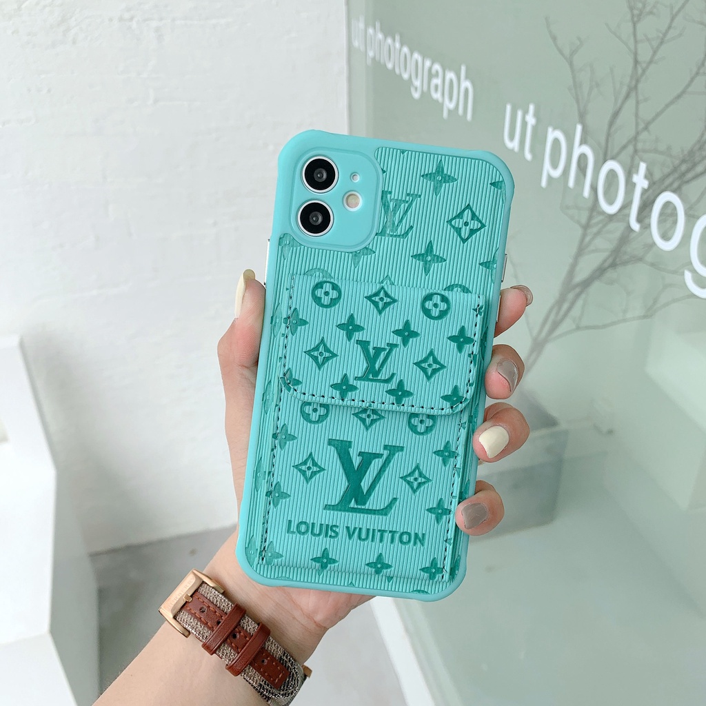 Túi Đựng Thẻ Da Dành Cho iphone 15 14 13 Pro Max 11 12 Pro Max X XR XS Max 7 8 14 15 Plus Thiết Kế Chân Đế Thời Trang Bảo Vệ Ống Kính Bảo Vệ Toàn Diện