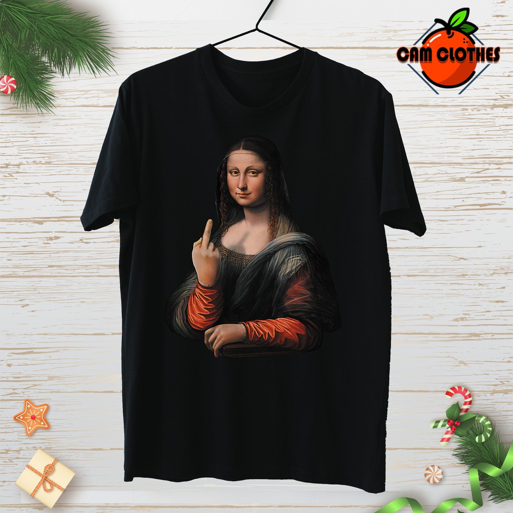 Áo thun xịn sò Áo thun Elizabeth Middle-Finger cổ tròn tay ngắn hài hước độc đẹp giá rẻ