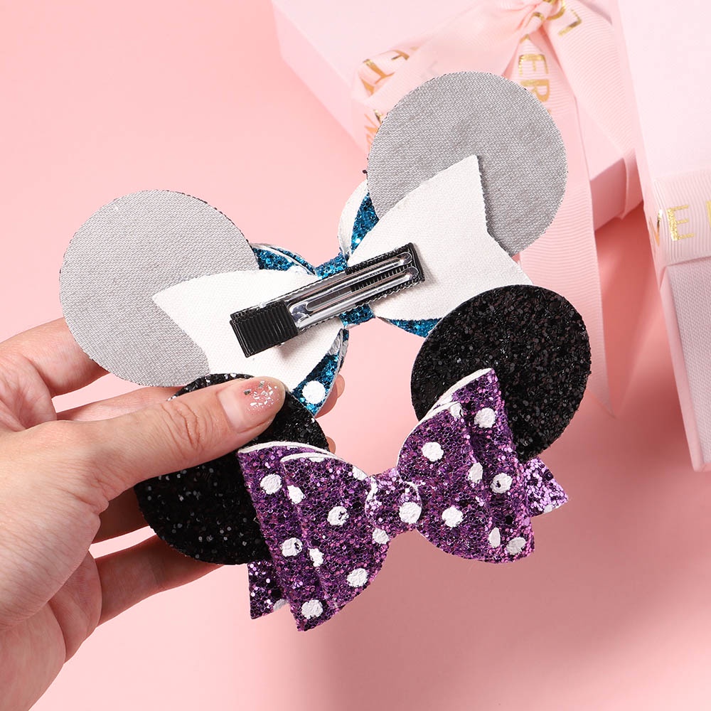 Set kẹp tóc/kính mắt Kidsbows hình chuột / báo đốm thời trang cho bé gái