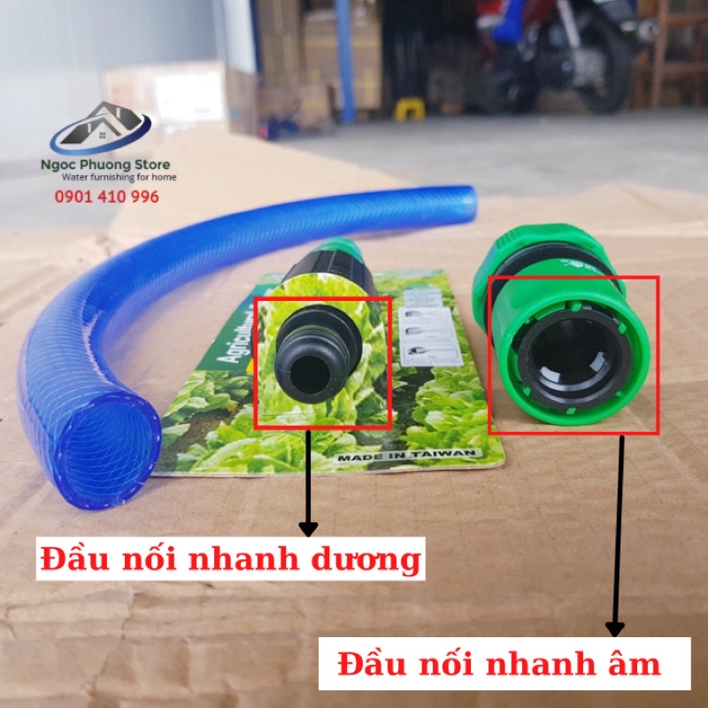 Cút nối nhanh AQUAMATE W3180 dùng nối ống nước mềm 18-21mm,1 đầu nối nhanh âm