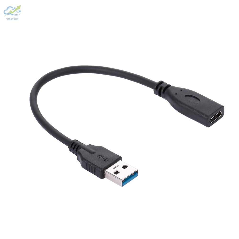 g☼USB3.0 to Type-C Female Adapter Cable Mobile Phone Computer High Speed Data Transmission Adapter Cable 20cm