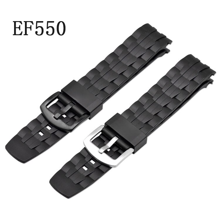 Dây đeo thay thế bằng silicon chống nước chống mồ hôi cho đồng hồ thông minh Casio Edifice EF-550/EF523