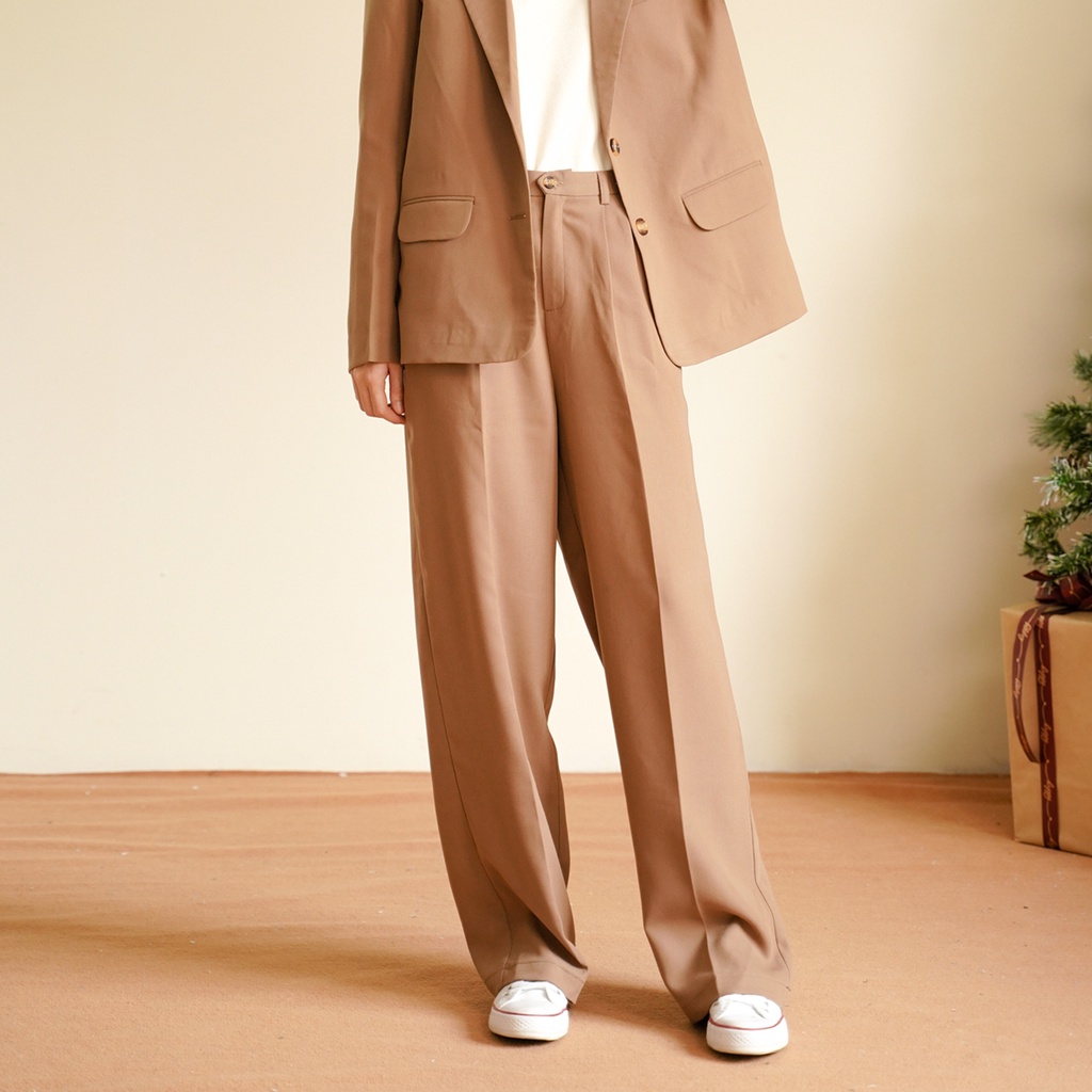 BLEUBIRD Quần ống suông các màu dáng dài WIDE LEG PANTS
