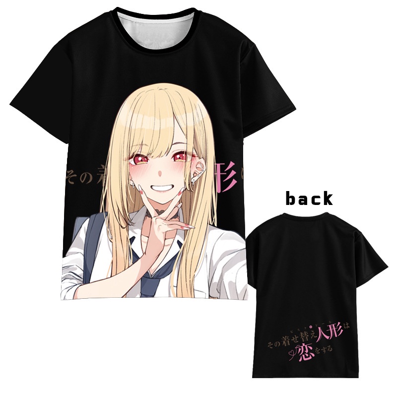 Áo Thun Tay Ngắn In Hình Anime My Dress-Up Darling Gojo Wakana Inui Sajuna Kitagawa Thời Trang Mùa Hè Cho Nam Và Nữ