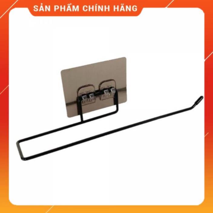 Giá inox dán tường treo khăn, cuộn giấy , túi rác, vật dụng đa năng