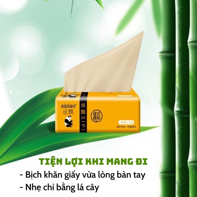 [SẴN HÀNG][SIÊU RẺ] Thùng 30 Gói Khăn Giấy Ăn Gấu Trúc Sipiao Loại 1 Mềm Mịn Siêu Dai Siêu Thấm Nước