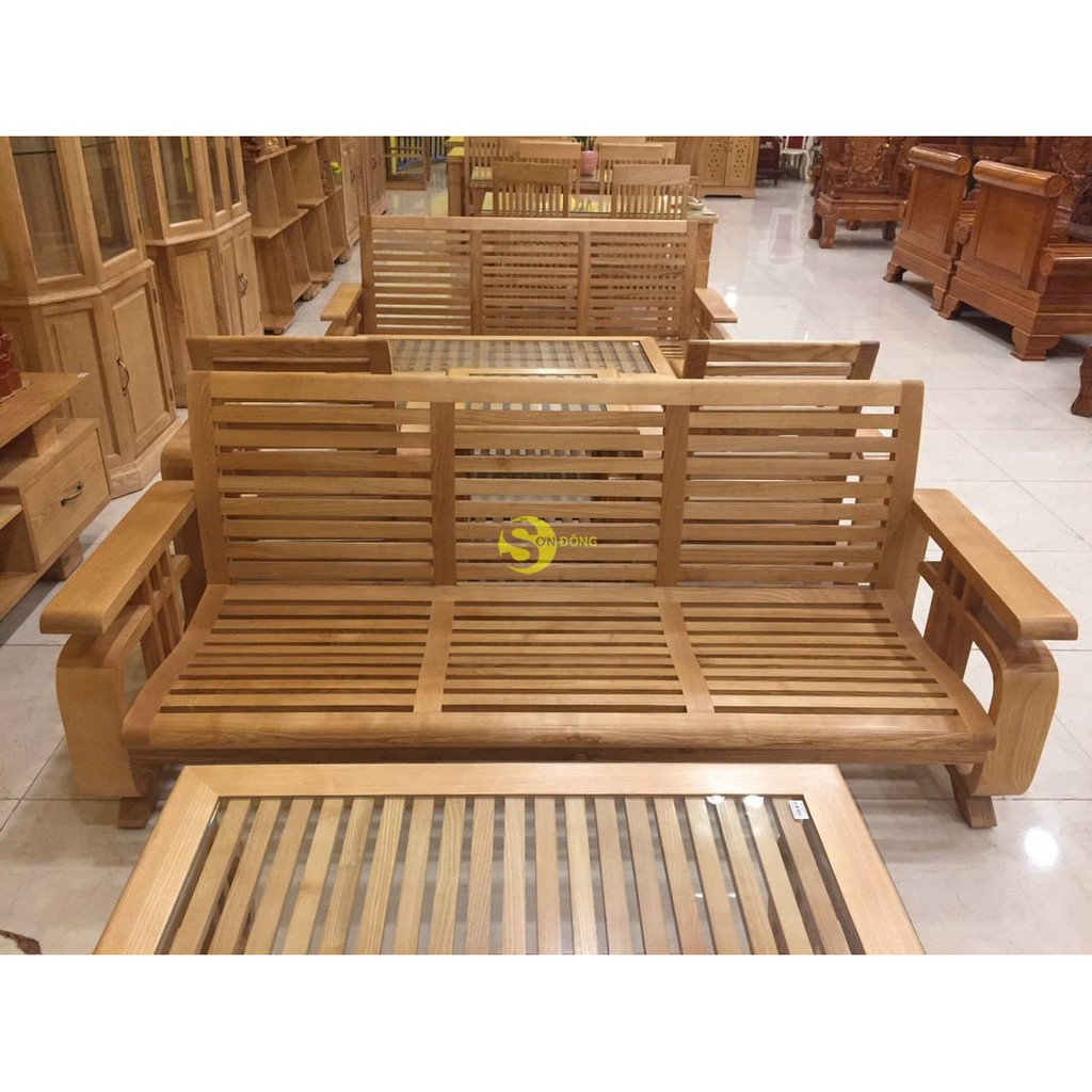 Bàn ghế gỗ sồi | sofa tay vuông nhỏ – LCMSF10