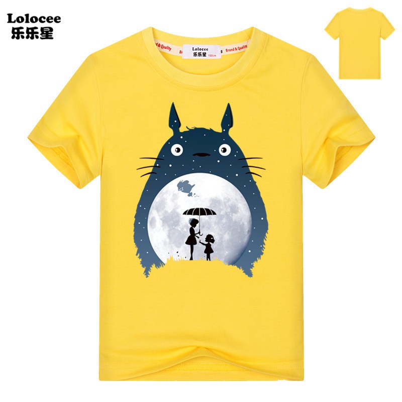 Áo Thun Tay Ngắn In Hình Totoro Dễ Thương Cho Bé