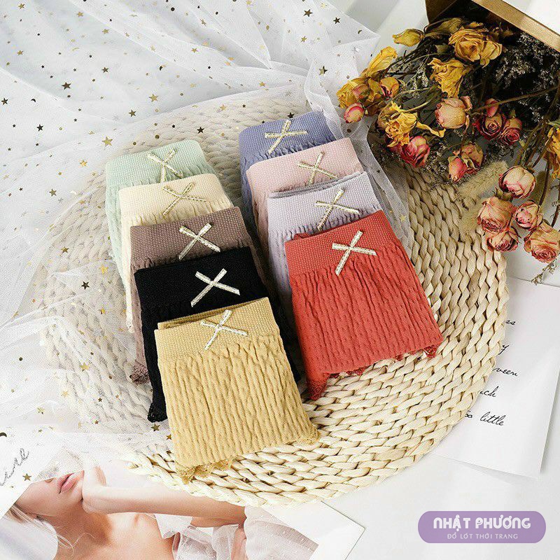Quần Lót Nữ Cotton Nhăn Siêu Mềm Mịn | BigBuy360 - bigbuy360.vn