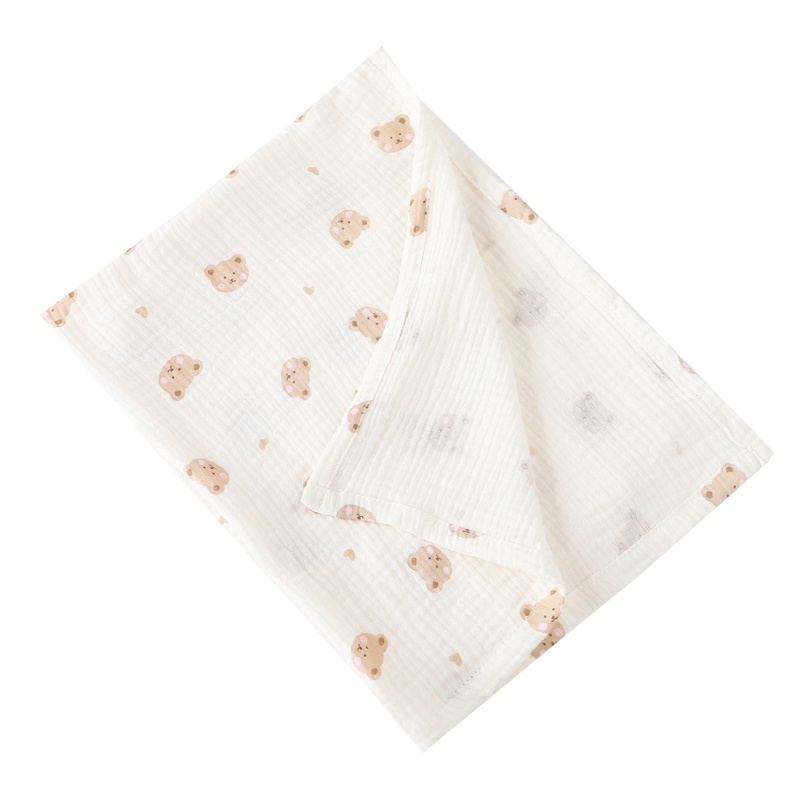 Chăn Cotton Siêu Thấm Hút In Họa Tiết Xinh Xắn Dành Cho Các Bé
