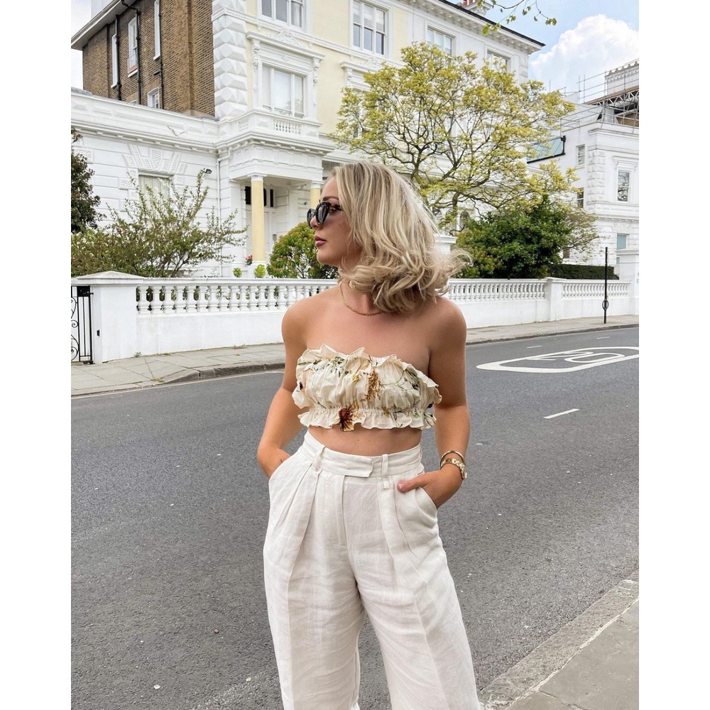 Áo Ống Xếp Ly Cổ Thuyền Phong Cách Âu Mỹ Thời Trang Mùa Hè 2021 Cho Nữ | BigBuy360 - bigbuy360.vn