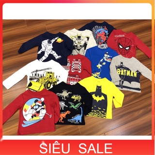 Áo dài tay cotton xuất dư GAP bé trai 1-5 tuổi