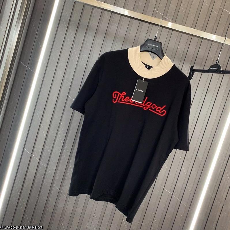 Áo Thun Nam The Bad God Chữ Đỏ Siêu Hot - Áo Phông Nam Cổ Tròn Viền Vàng Cao Cấp