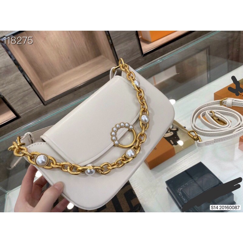 Túi Xách Nữ Kẹp Nách Đeo Vai Dây Xích Đính Ngọc TM66