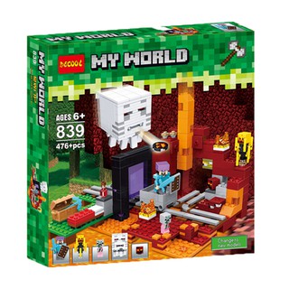 Lego Minecraft Cổng Địa Ngục đồ chơi lắp ráp giúp bé rèn luyện tư duy sáng tạo và thư giãn