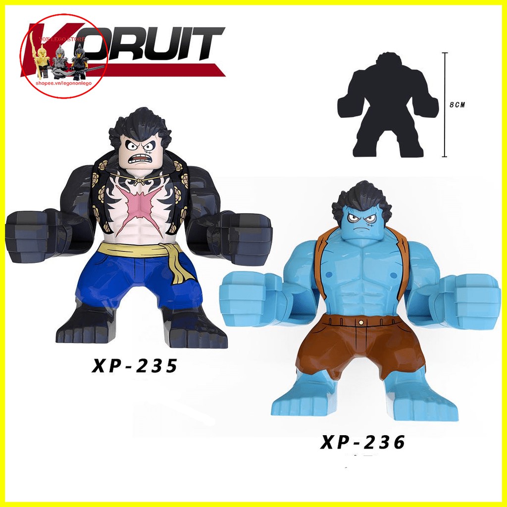 BigFig mô hình vua hải tặc Luffy Gear 4 và xếp hình Zombie Luffy trong One Piece XP235-236