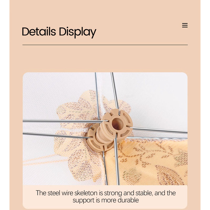 Lồng Bàn Đậy Thức Ăn Bằng Lưới Chống Bụi Và Ruồi Ốp