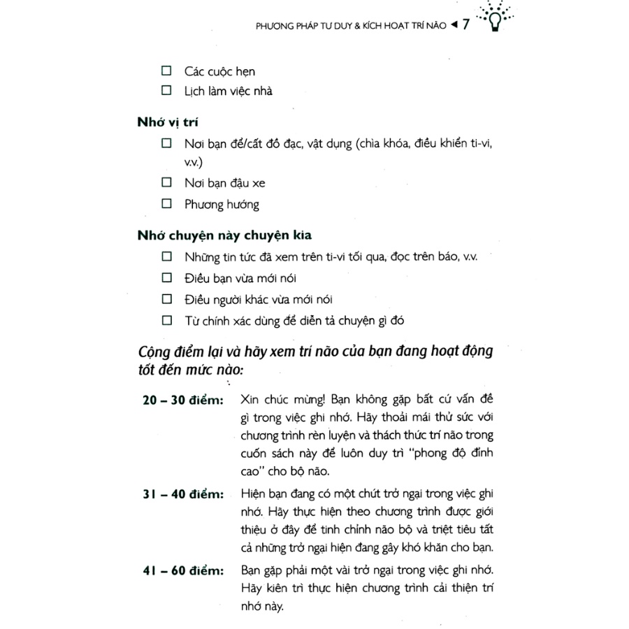 Sách - Cải Thiện Năng Lực Trí Não 1 - Phương Pháp Tư Duy Và Kích Hoạt Trí Não - FN