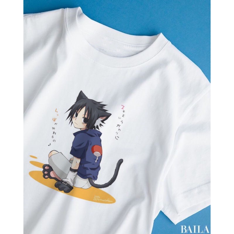 Áo thun Sasuke phim Naruto chibi cực dễ thương, in ảnh theo yêu cầu