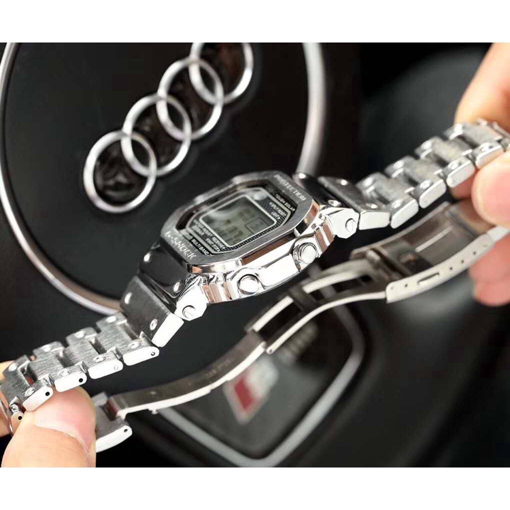 Phụ Kiện Bằng Thép Không Gỉ Màu Đen / Vàng Sành Điệu Cho GMW-B5000 / S-M5000