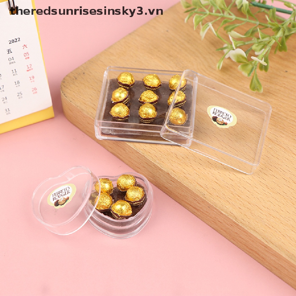Mô hình hộp socola trang trí nhà búp bê tỉ lệ 1:12